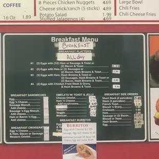 Breakfast Menu
