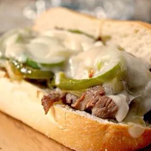 Ribeye steak and cheese sub