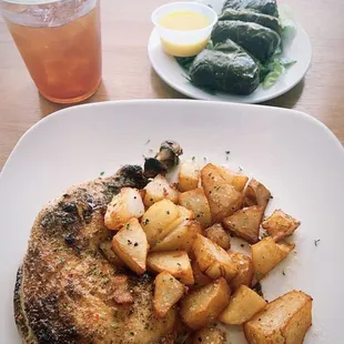 a plate of food