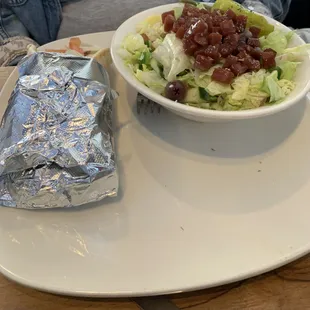 Gyro with Side Greek Salad