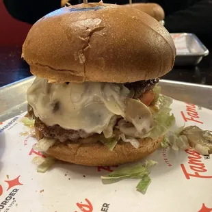 Swiss Mushroom Burger