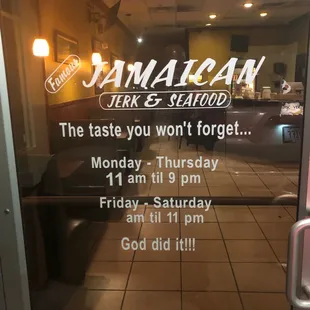 Store hours
