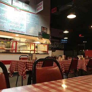 the inside of a restaurant
