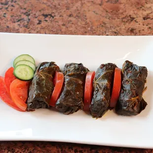 Dolmeh - stuffed grape leaves