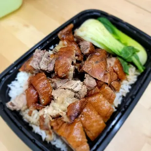 Roast duck rice