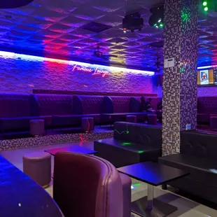 the interior of a nightclub
