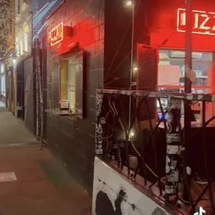 Front window ordering other entrances were locked.