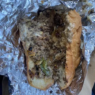 You hardly get any meat. Get double meat if you order the 6" Philly Cheese Steak