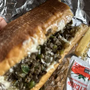 Delicious Philly cheesesteak!