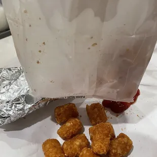 Tots - love me a good grease bag