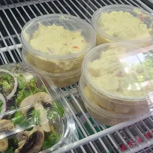 Salad and potato salad