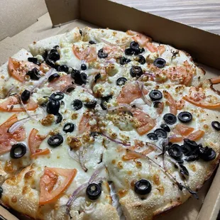 Greek pizza