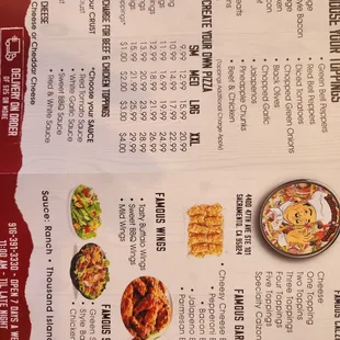 New menu