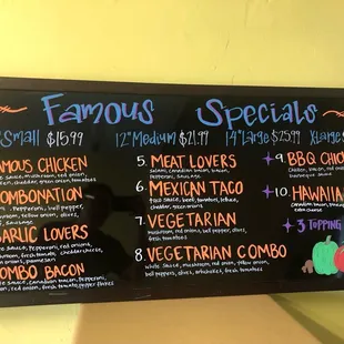 May 2023 menu