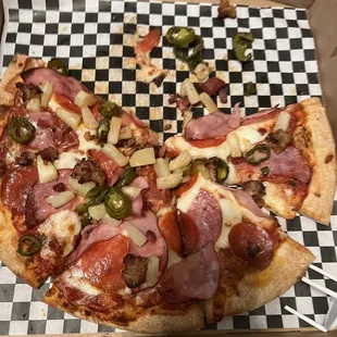 pizza, food