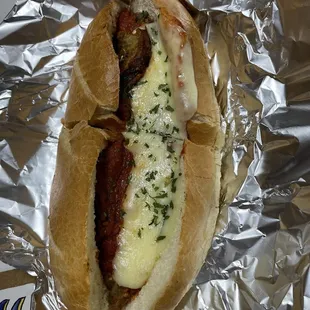 Eggplant Parmesan hero