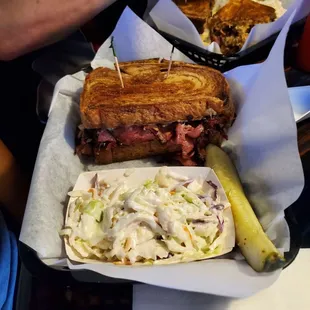 Reuben samwhich with Coleslaw