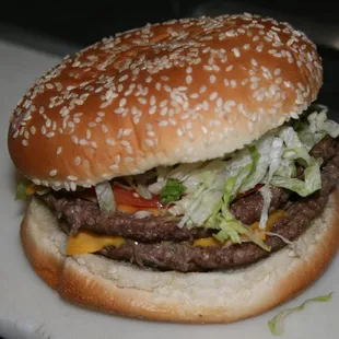 Famous Double Cheeseburger
