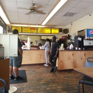 Great customer service.  Cute sign saying that we're not fast food.