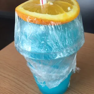 Flavored slushy lemonades