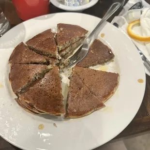 Gluten free blueberry pancakes