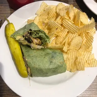 Sooooo good!! Buffalo chicken wrap...