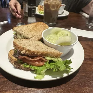 Left Coast BLT with Cucumber Salad