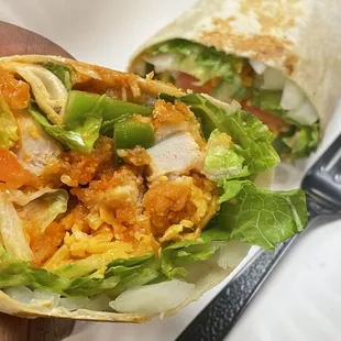 Buffalo chicken wrap
