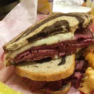 Hot pastrami on swirl