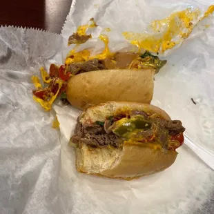 Cheesesteak w American cheese