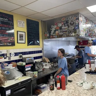Counter and prep area
