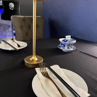 Interior - their table setting