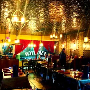 the interior of a restaurant