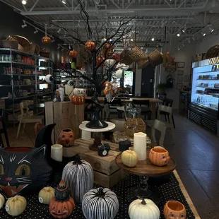 The Halloween decor is on point