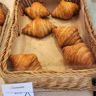 Croissants $3.50 each.
