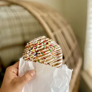 Birthday cake cookie