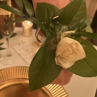 Corsage fell apart