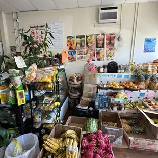 a variety of fruits and vegetables