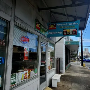 Entrance area of Fancy Fresh Food Shop.