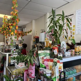 The inside of the store