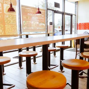 Restaurant seating area