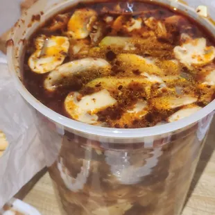 Hot &amp; Sour Soup. It is very healing. I've been eating hot and sour soup for decades and not everyone knows how to make it well. They do!!