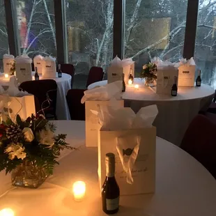 a table set for a wedding reception