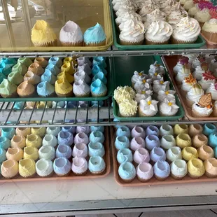 a variety of cupcakes