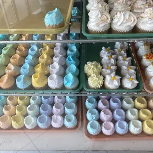 a variety of cupcakes