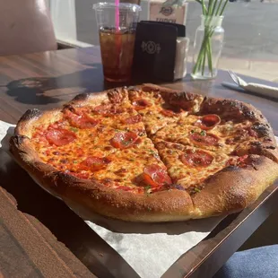 Pepperoni Pizza - "well done"