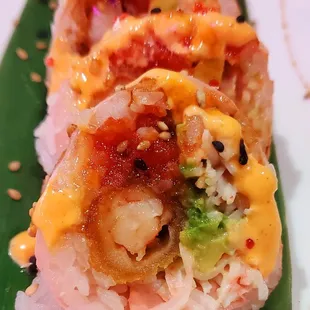 Inside the Phoenix roll...yum