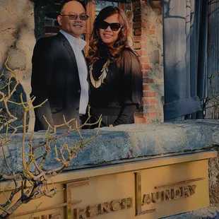 Outside at the drop off area.  Thank you so much Gus!!!