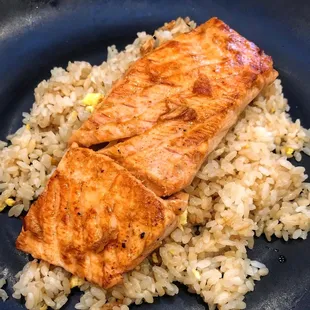 King salmon fried rice
