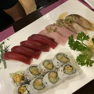a variety of sushi